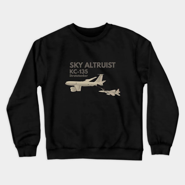 KC-135 Airplane Refueling F-15 Crewneck Sweatshirt by NorseTech